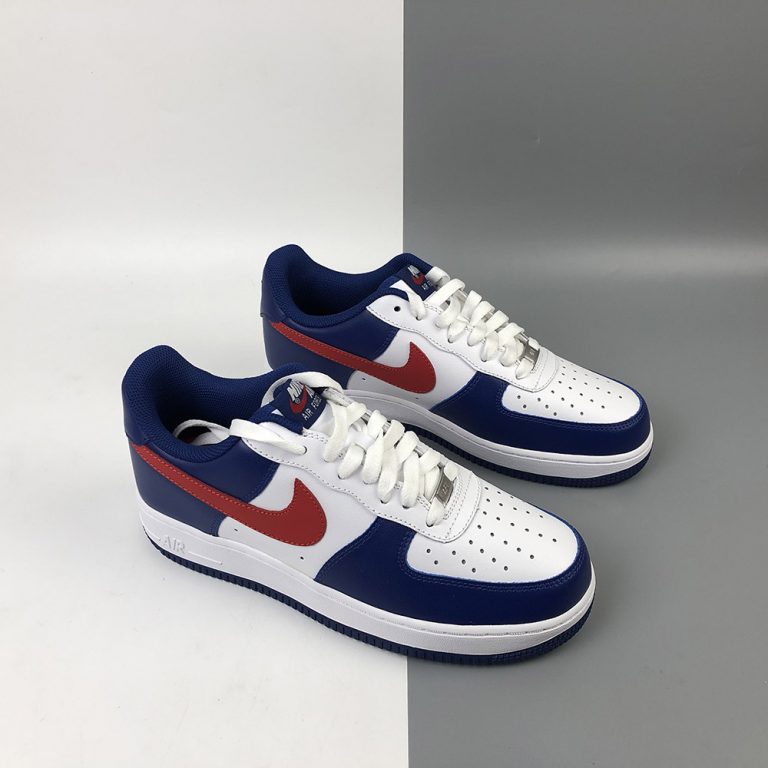 Nike Air Force 1 Low “USA” White Navy Blue For Sale – The Sole Line