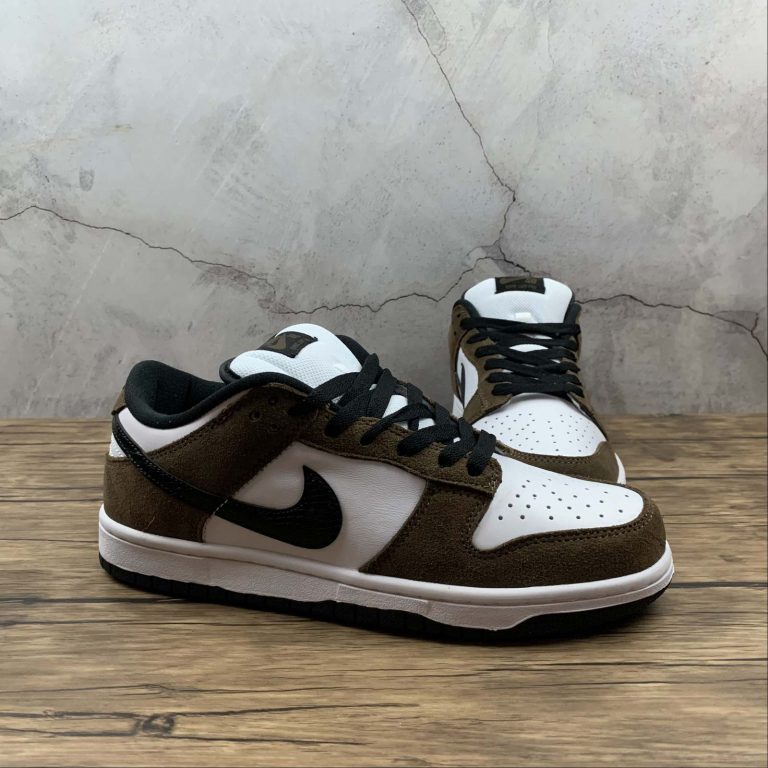 Nike SB Dunk Low White Black Trail End Brown For Sale – The Sole Line