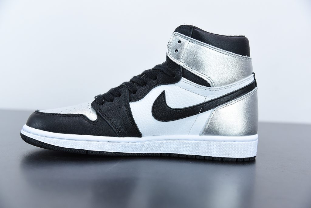 Air Jordan 1 High OG “Silver Toe” Black/Metallic Silver-White-Black For ...