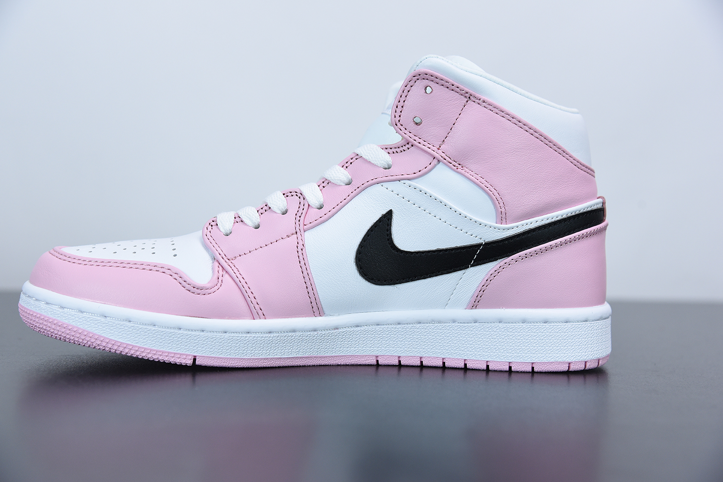 Air Jordan 1 Mid White Pink Black For Sale – The Sole Line