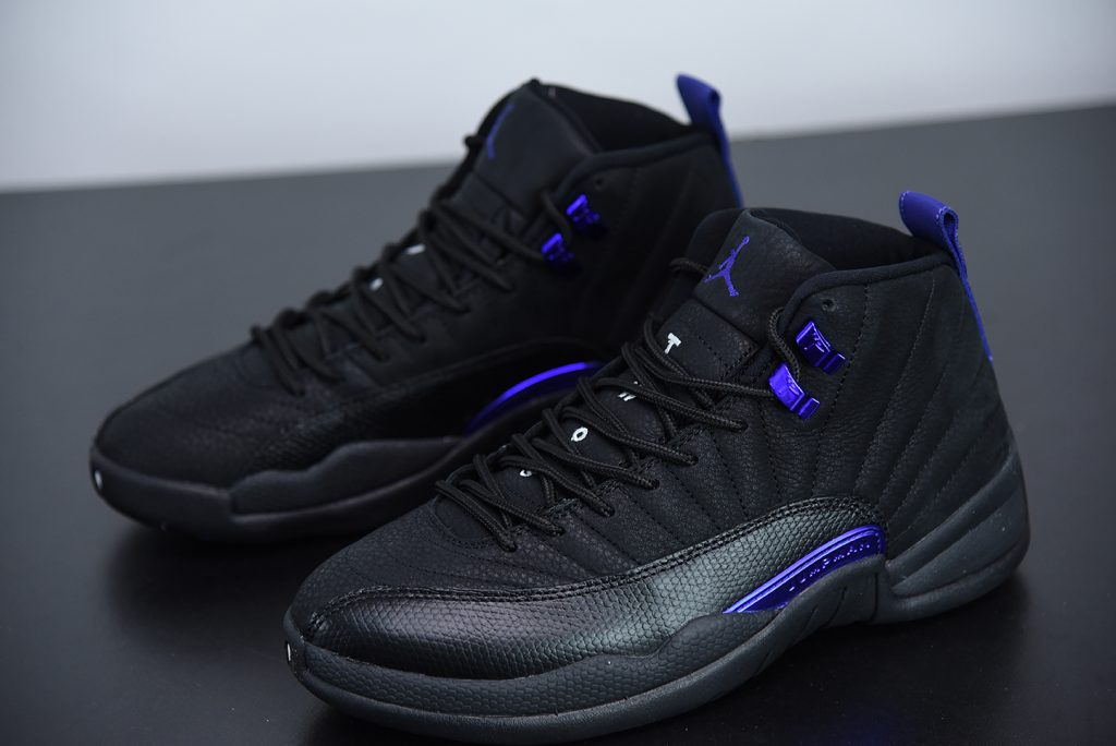 Air Jordan 12 Black/Black-Dark Concord For Sale – The Sole Line