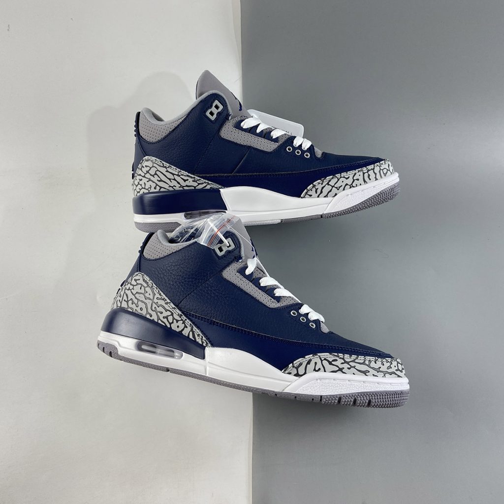 Air Jordan 3 Midnight Navy/Cement GreyWhite For Sale The Sole Line