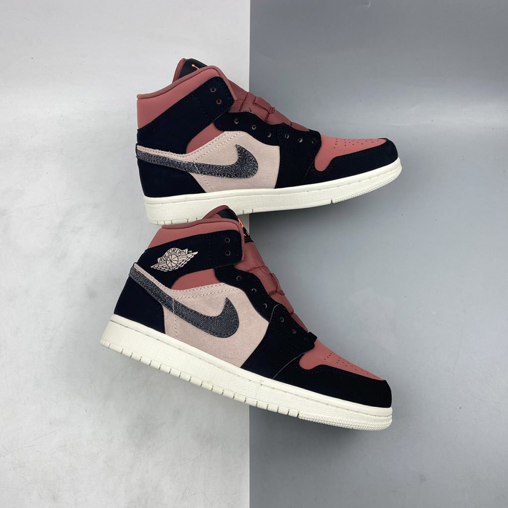 Air Jordan 1 Mid Burgundy Dusty Pink For Sale – The Sole Line