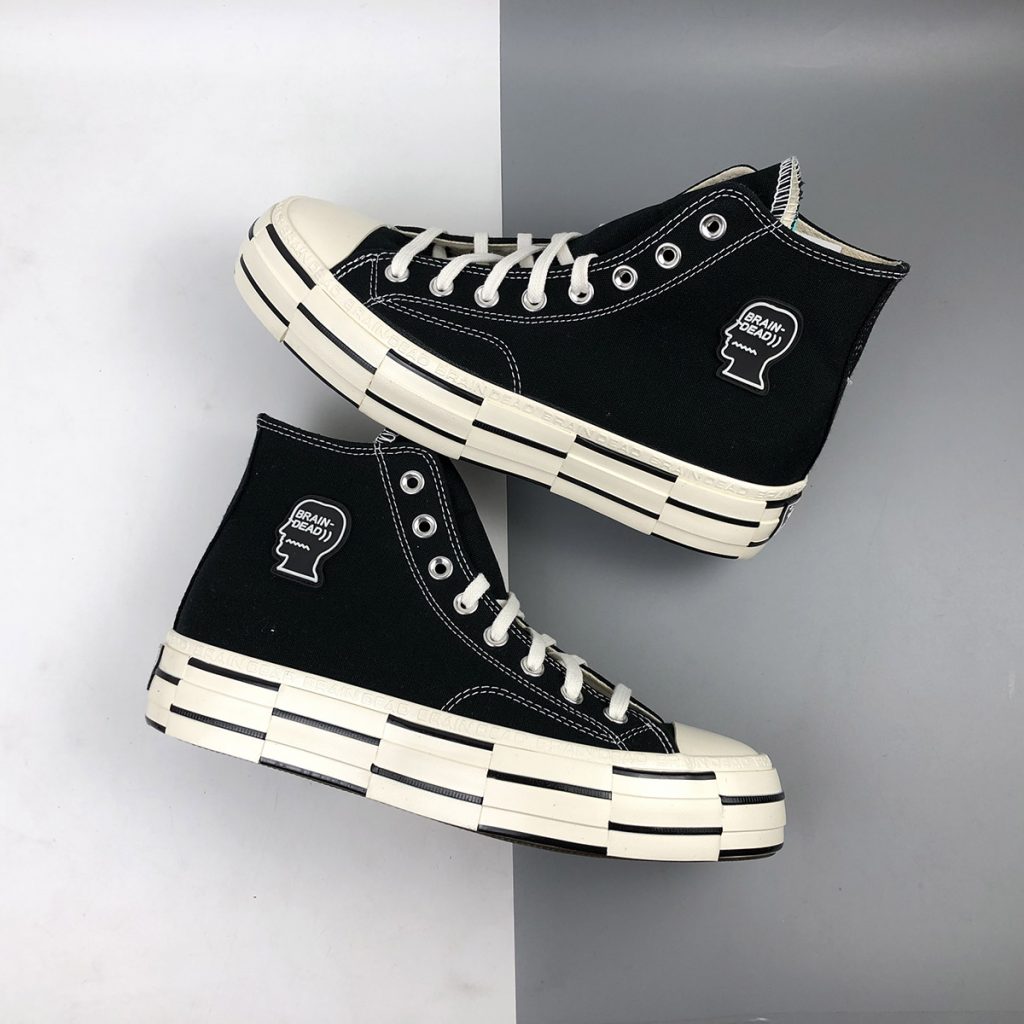 Brain Dead x Converse Chuck 70 High Black Egret For Sale – The Sole Line