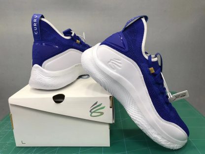 curry 8 blue white