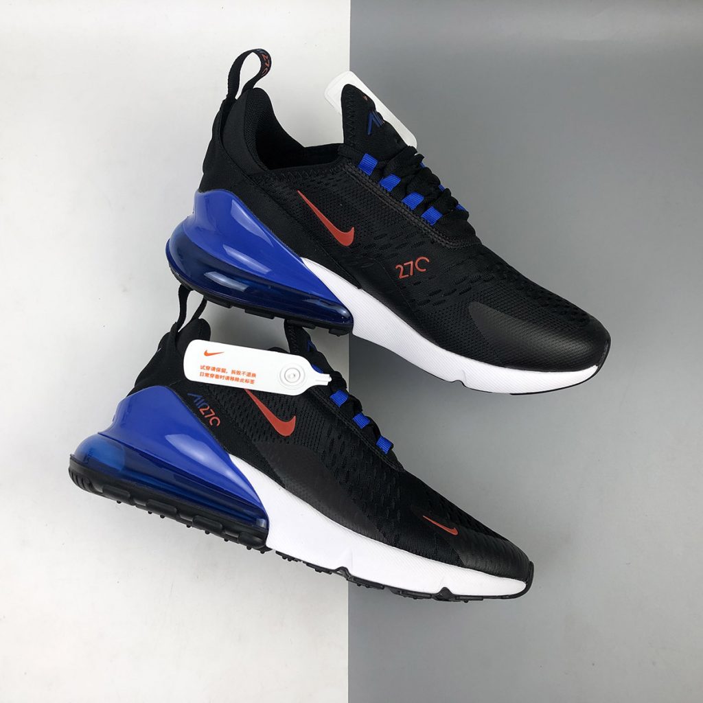 nike air max 270 black and blue