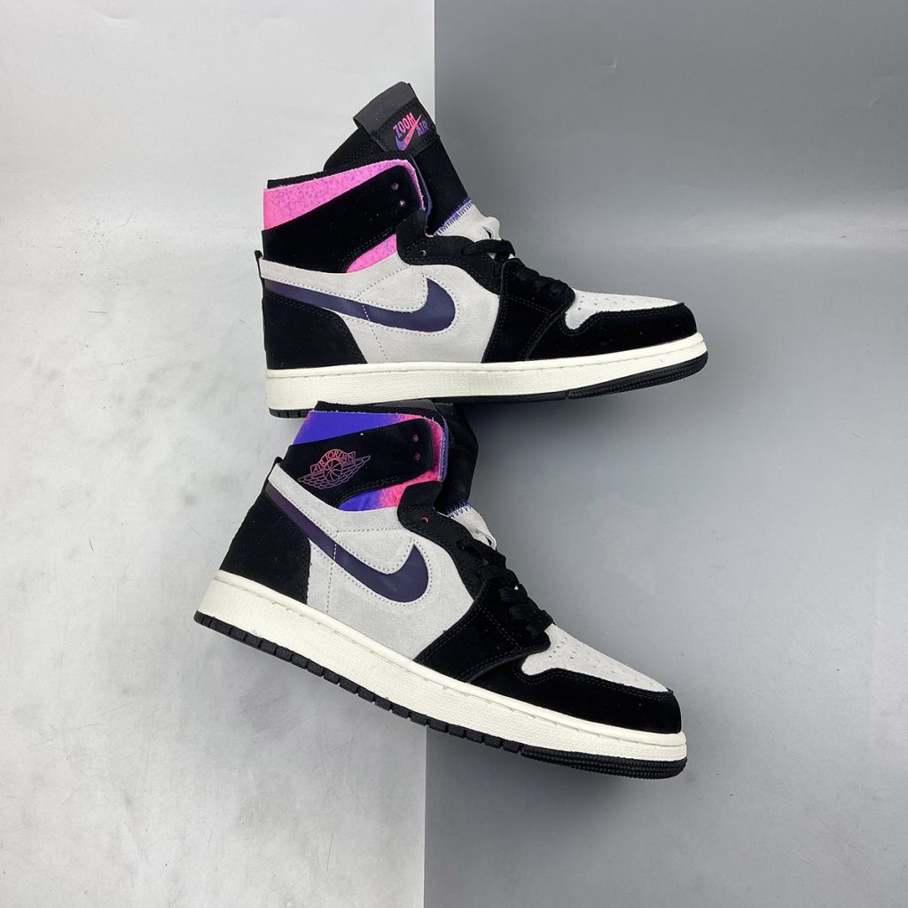 Air Jordan 1 Zoom Comfort “PSG” White/Psychic Purple-Pink-Black For ...