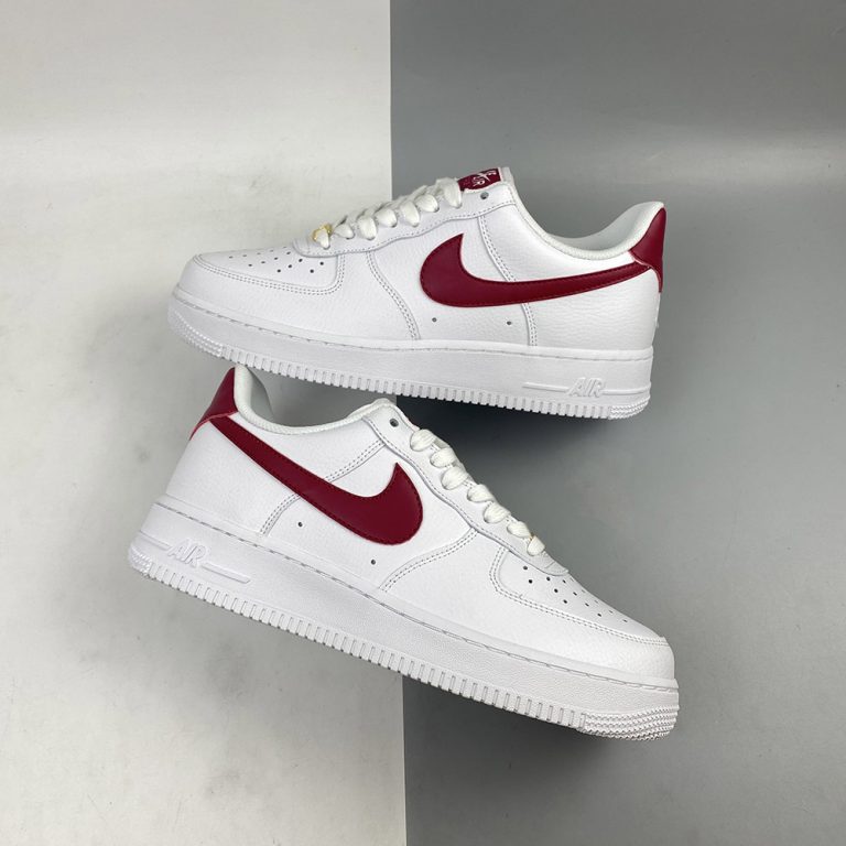 air force 1 07 trainers white noble red f