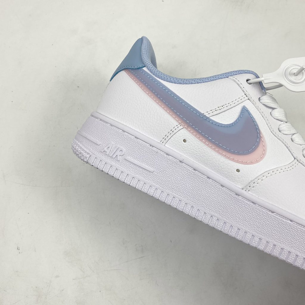 Nike Air Force 1 Low “Double Swoosh” White/Light Armory Blue-Arctic ...