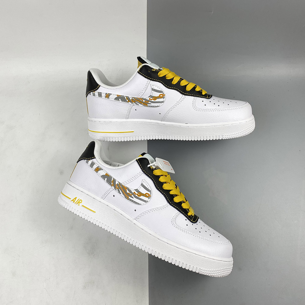 Nike Air Force 1 Low Gold Links Zebra Print For Sale – The Sole Line