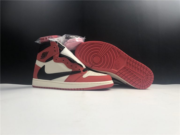 Travis Scott x Air Jordan 1 High OG “Chicago” Red White For Sale – The ...