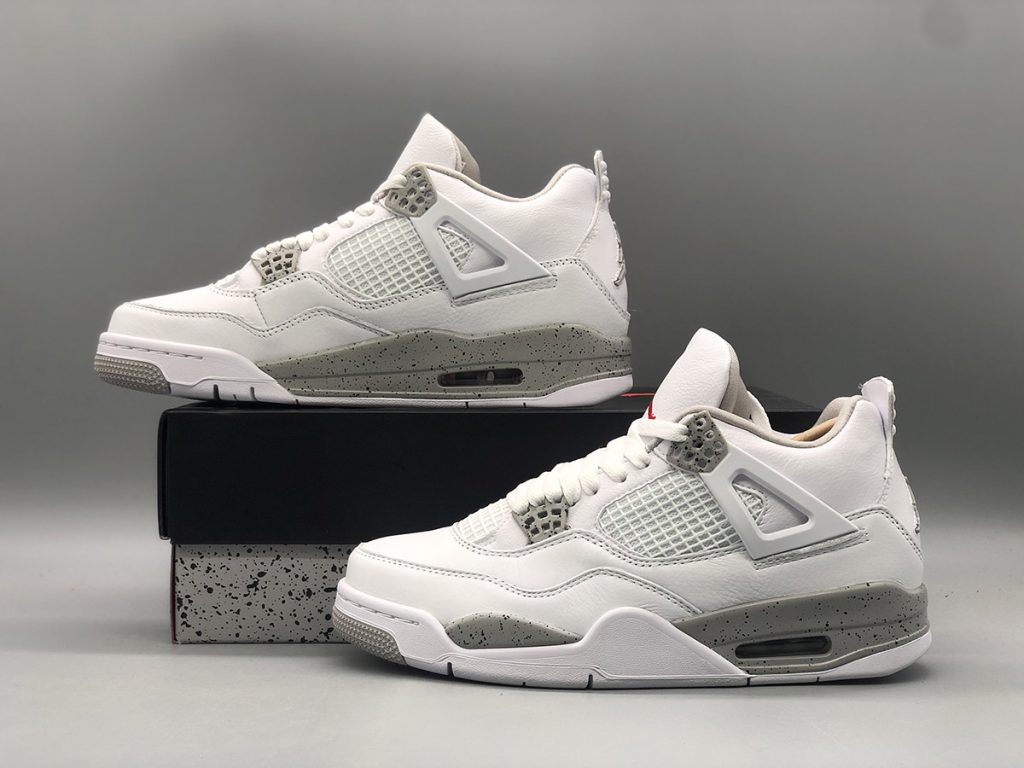 Air Jordan 4 “White Oreo” White/Tech Grey-Black-Fire Red For Sale – The ...