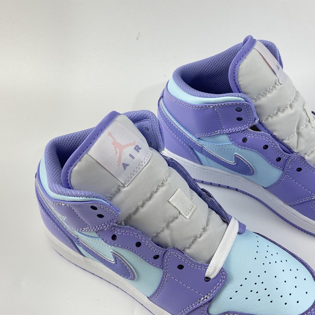 Air Jordan 1 Mid Purple Aqua Blue 554725-500 For Sale – The Sole Line