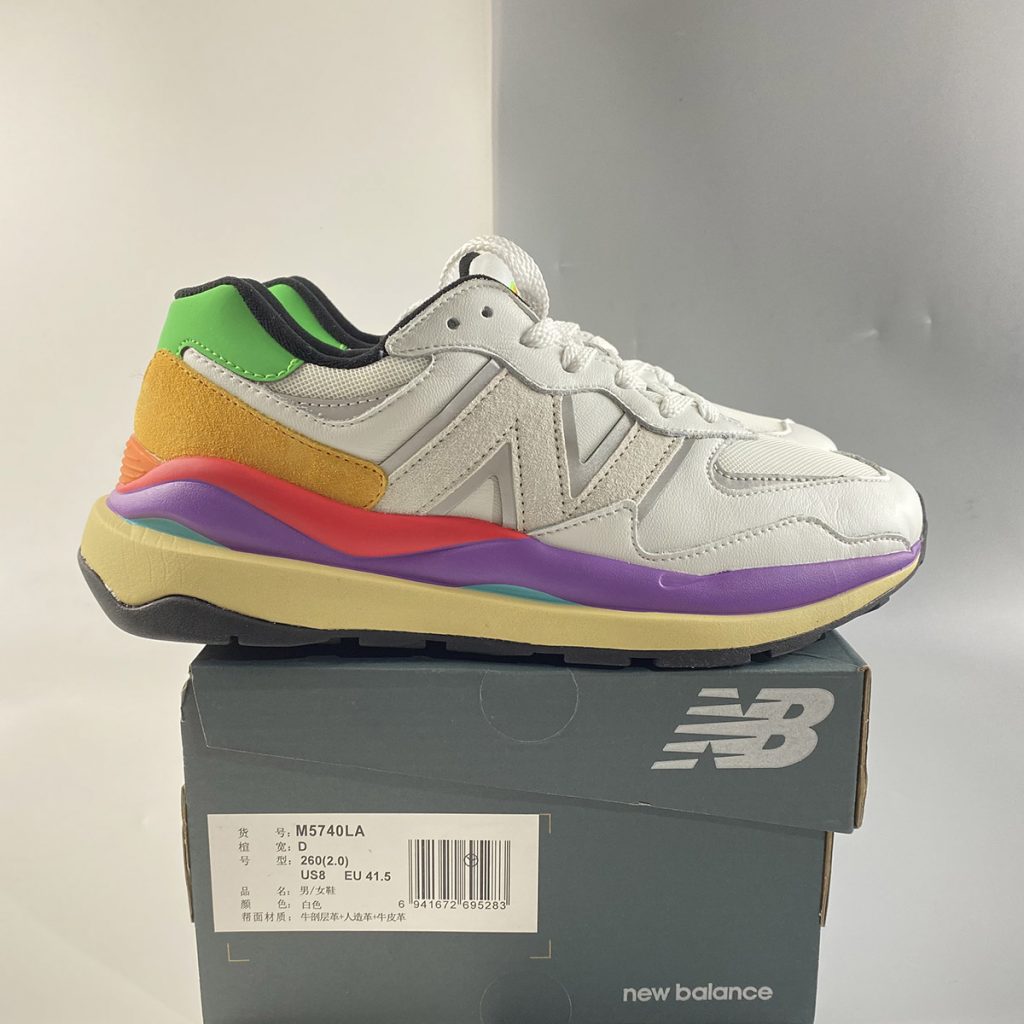 new balance white purple light blue