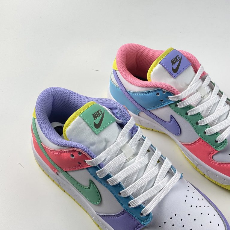 Nike Dunk Low SE “Easter” White/Green GlowSunset Pulse For Sale The