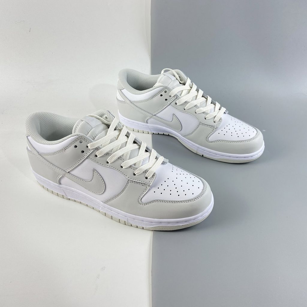 Nike Dunk Low White/Photon Dust-White For Sale – The Sole Line