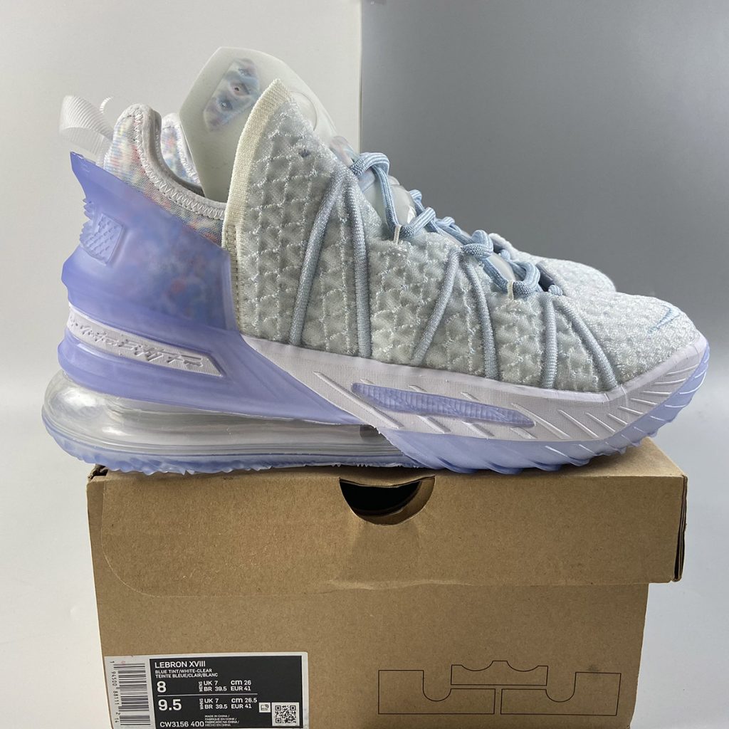 nike lebron 18 blue tint
