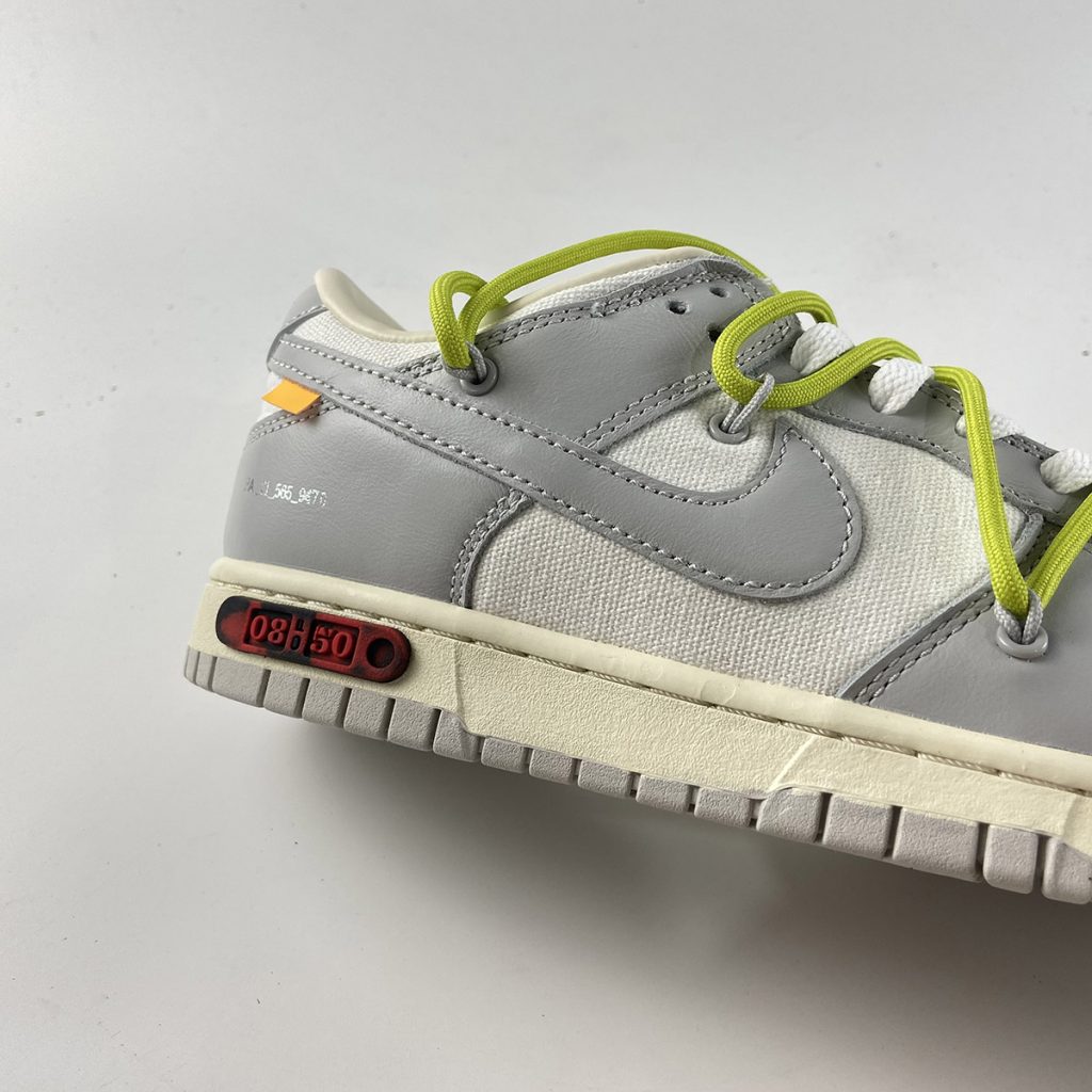 Off-White x Nike Dunk Low “08 to 50” White Grey For Sale – The Sole Line