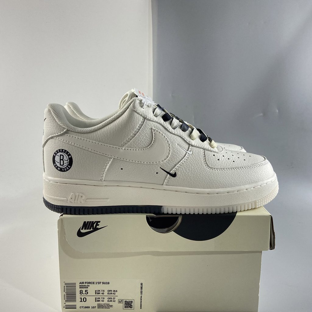 Nike Air Force 1 ‘Brooklyn’ Sail Black For Sale – The Sole Line