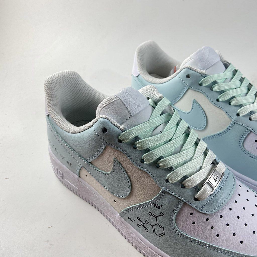 blue and white custom af1