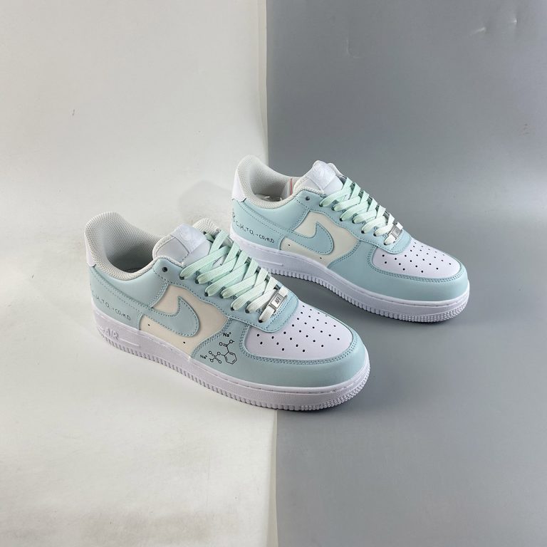 Custom Nike Air Force 1 Low White/Sky Blue For Sale – The Sole Line