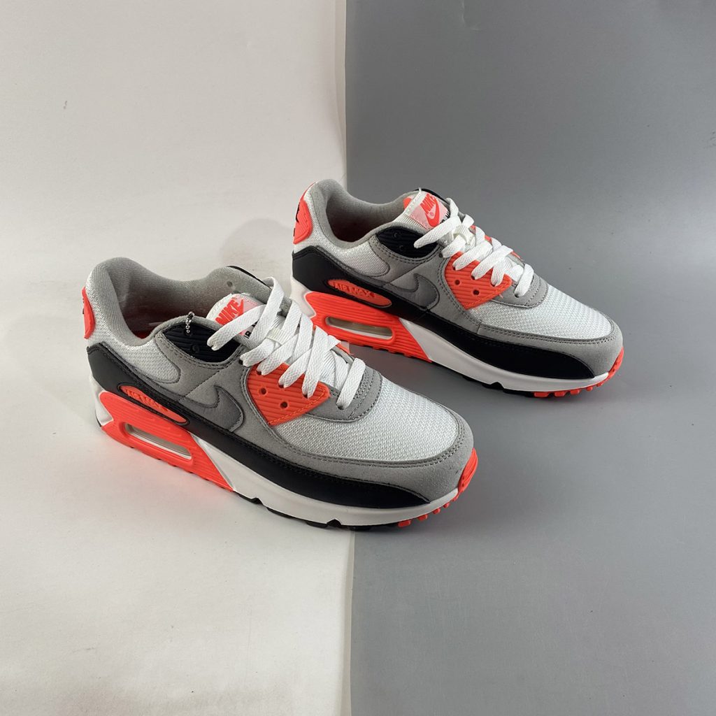 Nike Air Max 90 OG “Infrared” White/Black-Cool Grey-Radiant Red For ...