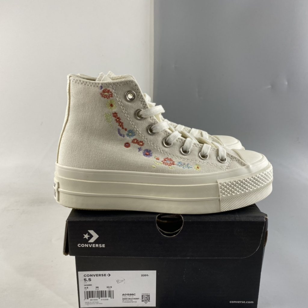 Converse Chuck Taylor All Star Lift Platform Embroidered Floral For ...