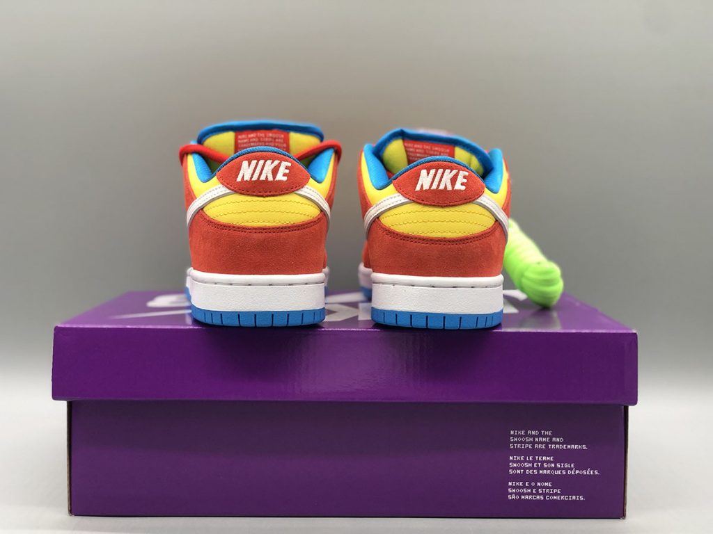 Nike SB Dunk Low “Bart Simpson” Habanero Red/White-Blue Hero For Sale ...