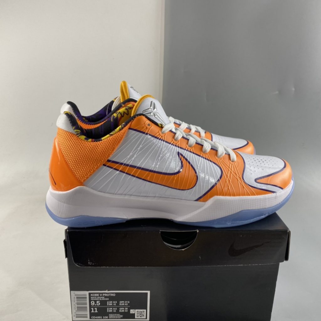 Devin Booker’s x Nike Kobe 5 Protro White Orange For Sale – The Sole Line