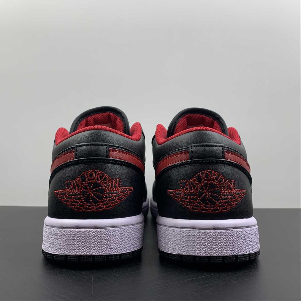 Air Jordan 1 Low “White Toe” Black/White-Red 553558-063 For Sale – The ...