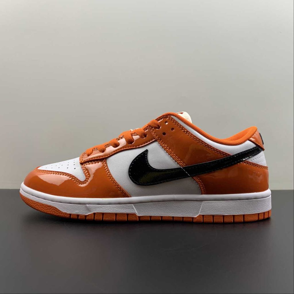 nike dunk low orange white