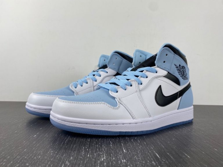 Air Jordan 1 Mid White/Ice Blue-Black DV1308-104 For Sale – The Sole Line