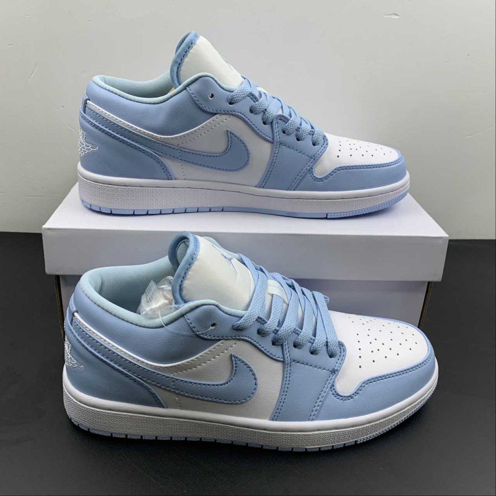 Air Jordan 1 Low White/Ice Blue DC0774-141 For Sale – The Sole Line