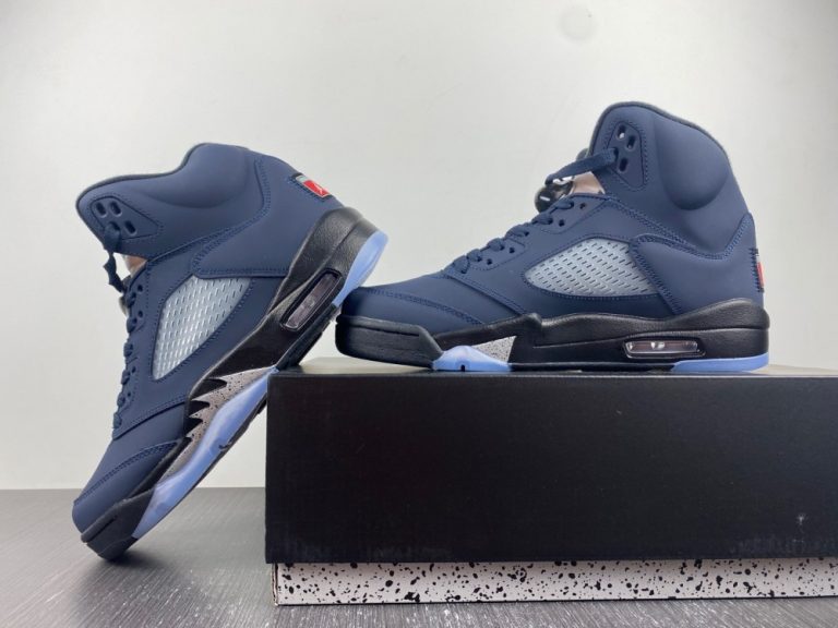 Air Jordan 5 “Georgetown” Midnight Navy/Black-Football Grey FD6812-400 ...