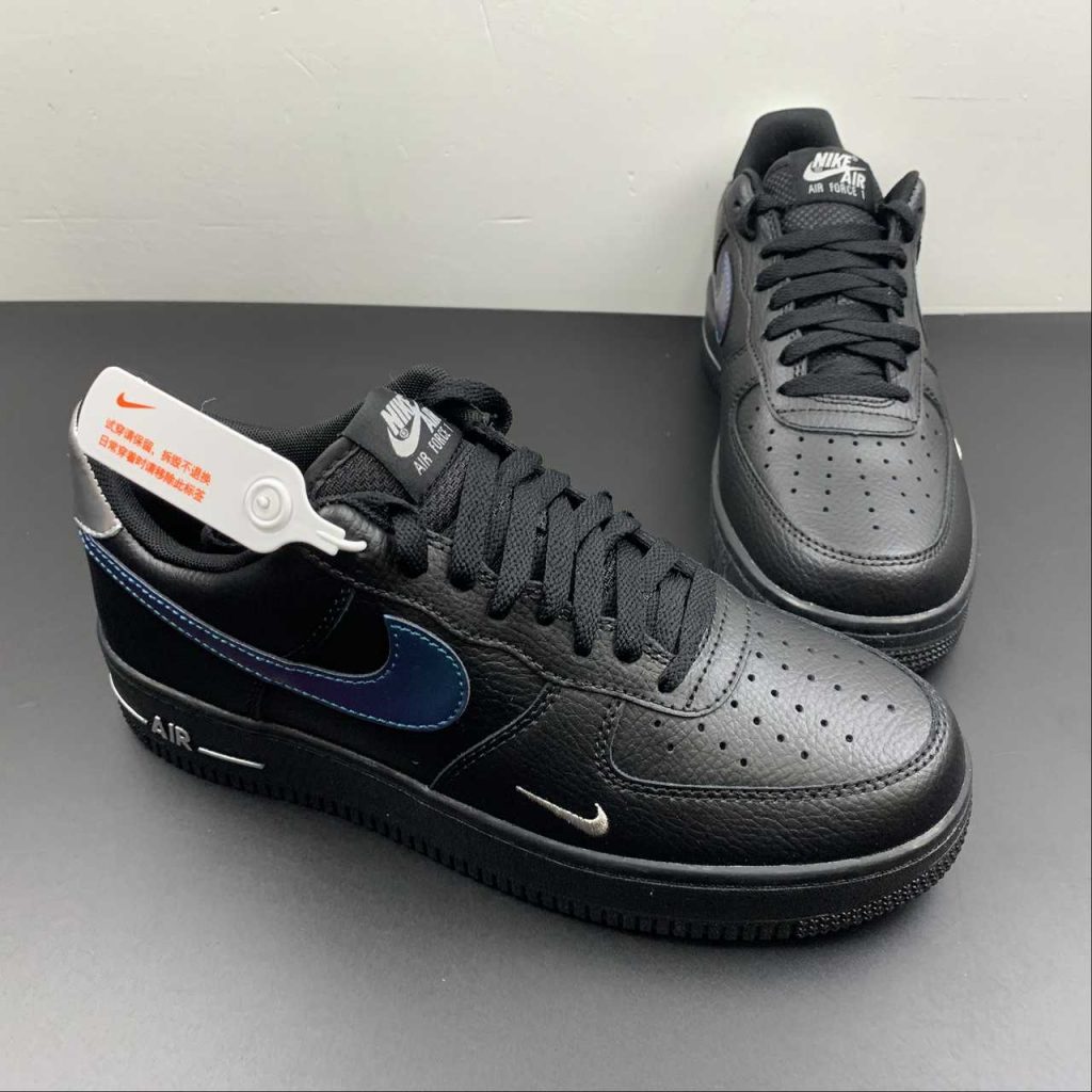 Nike Air Force 1 Low Black Blue Lightning Fd0654 001 For Sale The Sole Line 8661