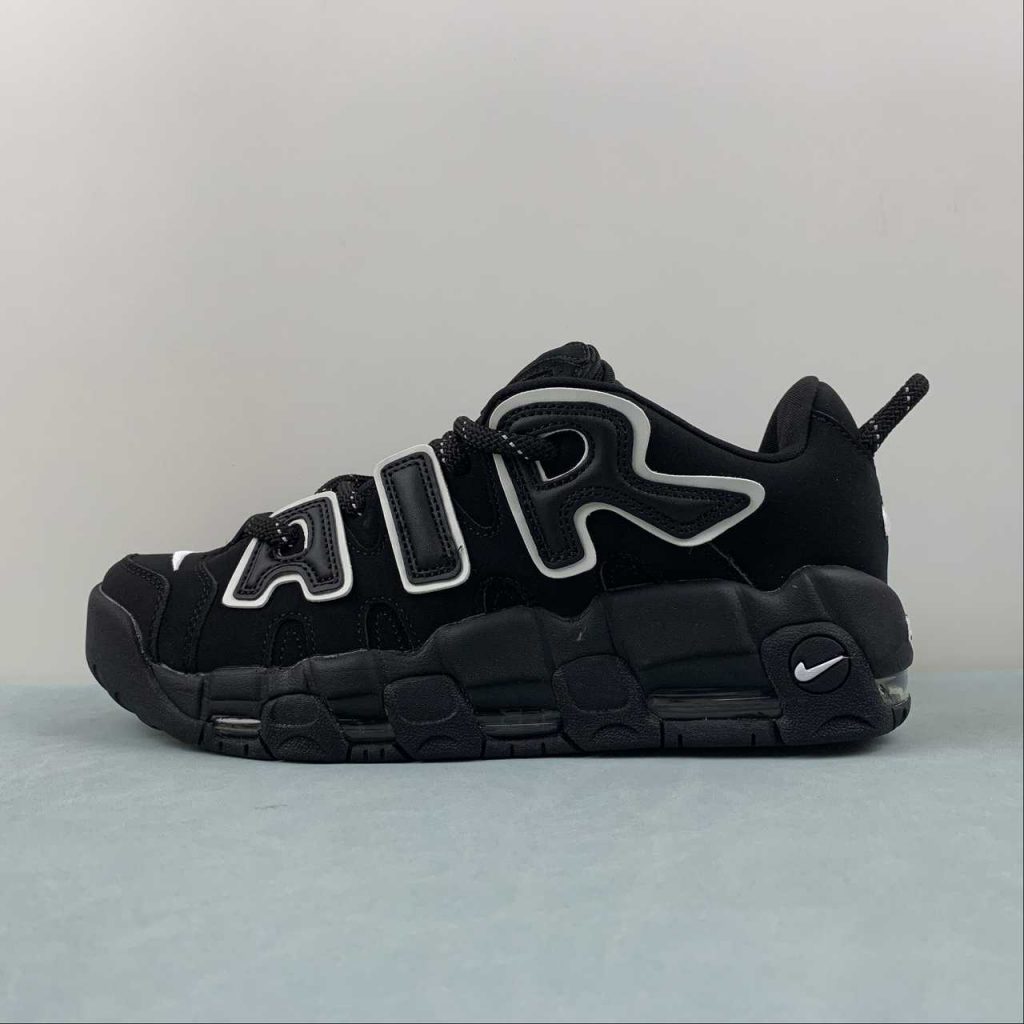 AMBUSH x Nike Air More Uptempo Low Black White For Sale – The Sole Line